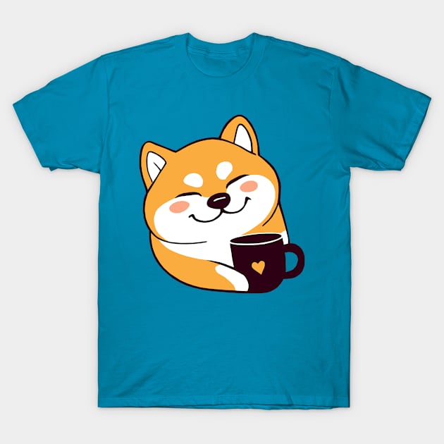 Coffee Shibe T-Shirt by GAz